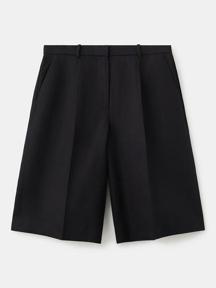 Mango Tailored Bermuda Shorts, Black, Black