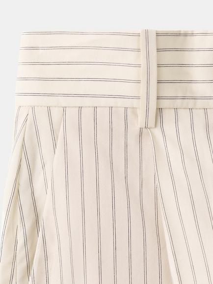 Mango Cotton Rich Tailored Shorts, Vanilla - view 2, Vanilla