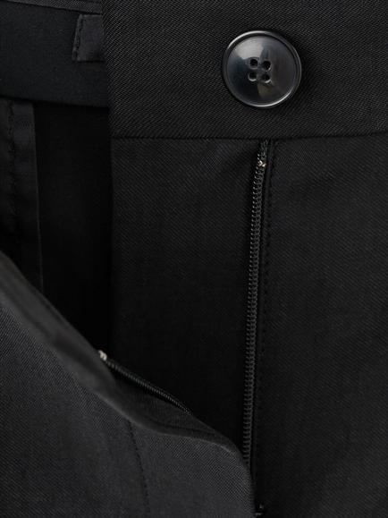 Mango High-Rise Tailored Shorts, Black - view 2, Black