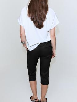 Mango V-Neck Draped T-Shirt, White - view 2, White