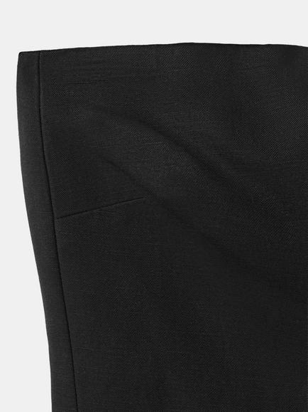 Mango Strapless Contour Top, Black - view 2, Black