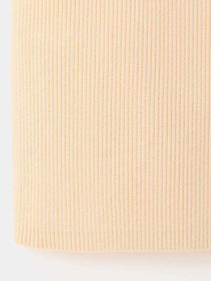 Mango Ribbed Button Placket Tank Top - view 2, Vanilla