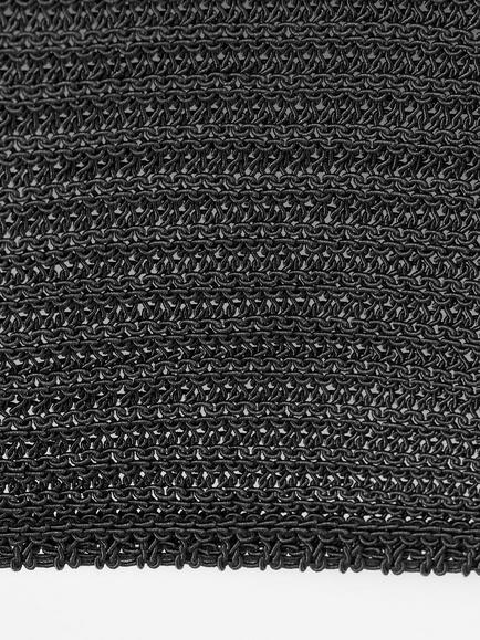 Mango Textured Cap Sleeve Top - view 2, Black