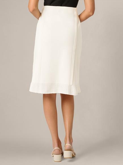 Adrianna Papell Button Sweater Midi Skirt, Meringue - view 2, Meringue