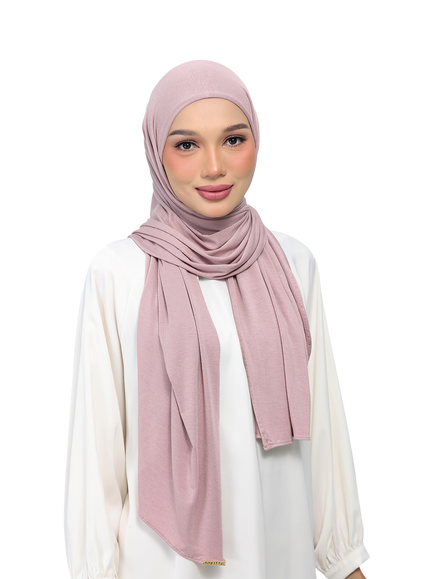 Bokitta Premium Easy Jersey Scarf containing TENCEL™ Modal, Woodrose