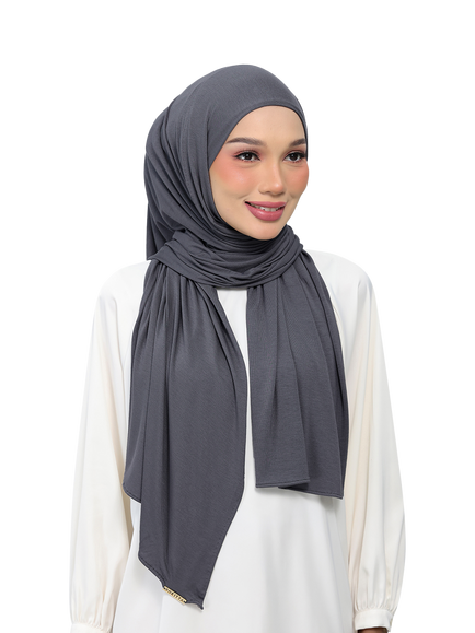 Bokitta Premium Easy Jersey Scarf containing TENCEL™ Modal, Dark Gray