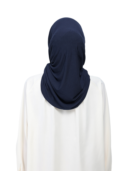 Bokitta Premium Easy Jersey Scarf containing TENCEL™ Modal - view 2, Navy