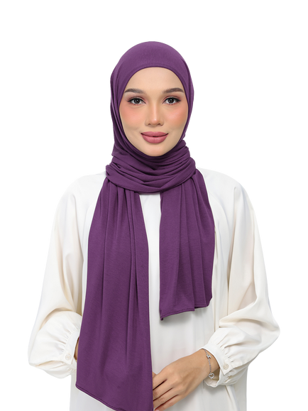 Bokitta Premium Easy Jersey Scarf containing TENCEL™ Modal, Purple