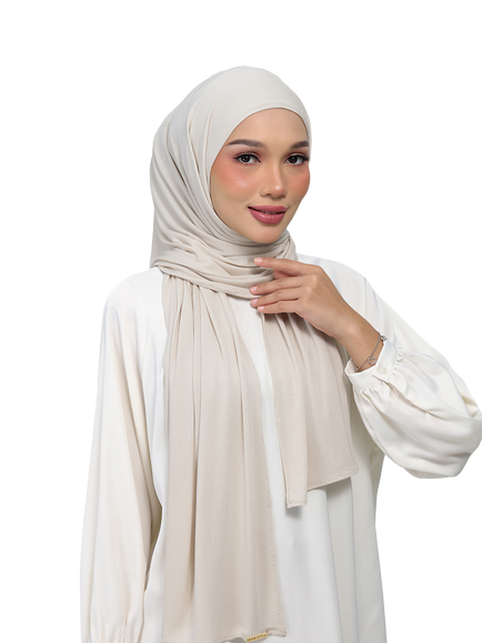 Bokitta Premium Easy Jersey Scarf containing TENCEL™ Modal, Oyster