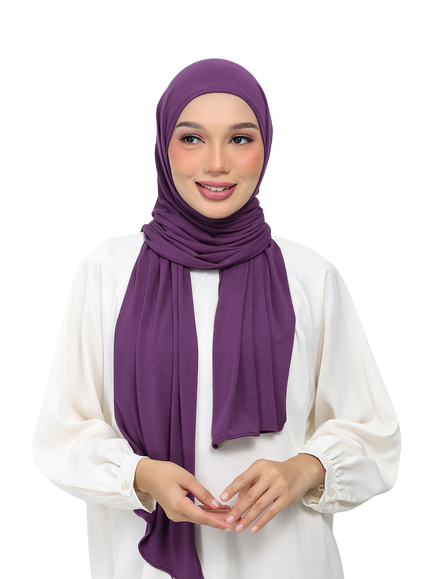 Bokitta Premium Easy Jersey Scarf containing TENCEL™ Modal, Purple