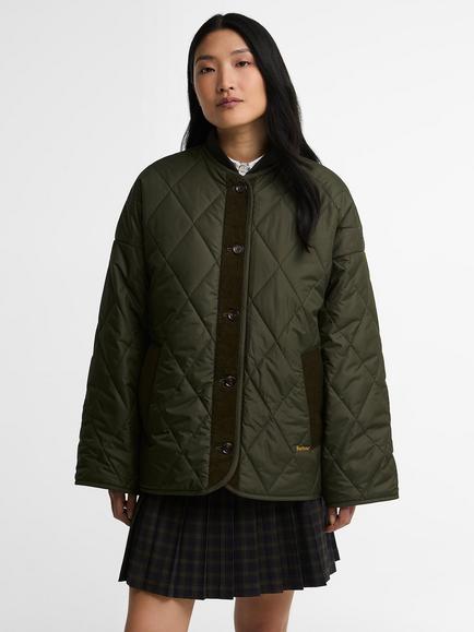 Barbour Abercorn Quilted Jacket, Olive, Olive