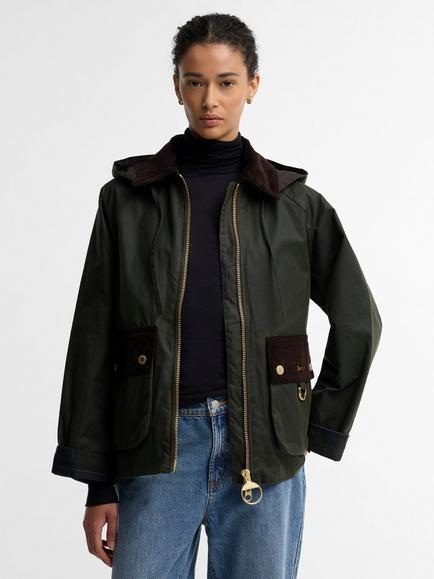 Barbour Carville Waxed Jacket, Fern/Shadow Class, Fern/Shadow Class