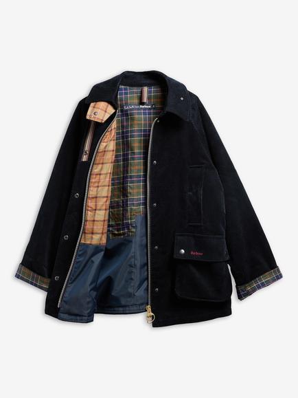 Barbour Paul Smith Loves Barbour Corduroy Utility Jacket, Navy/Black - view 2, Navy/Black