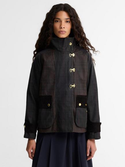 Barbour Hazelwood Check Waxed Jacket, Classic/Muted, Classic/Muted