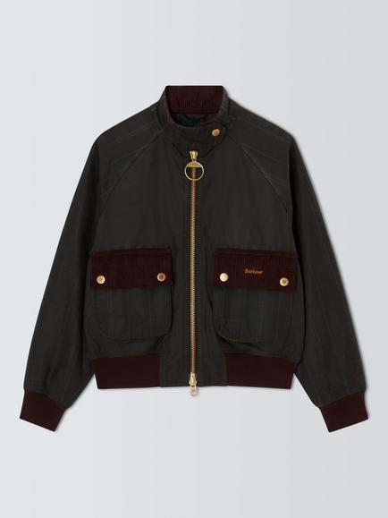 Barbour Ivybridge Waxed Jacket, Tartan/Fig, Tartan/Fig