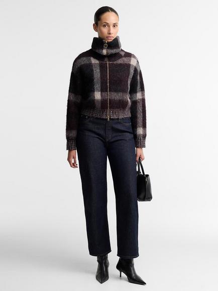 Barbour Carville Zip Up Cardigan, Multi - view 2, Multi