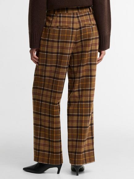 Barbour Darwen Tartan Straight Leg Trousers, Muted Tartan - view 2, Muted Tartan