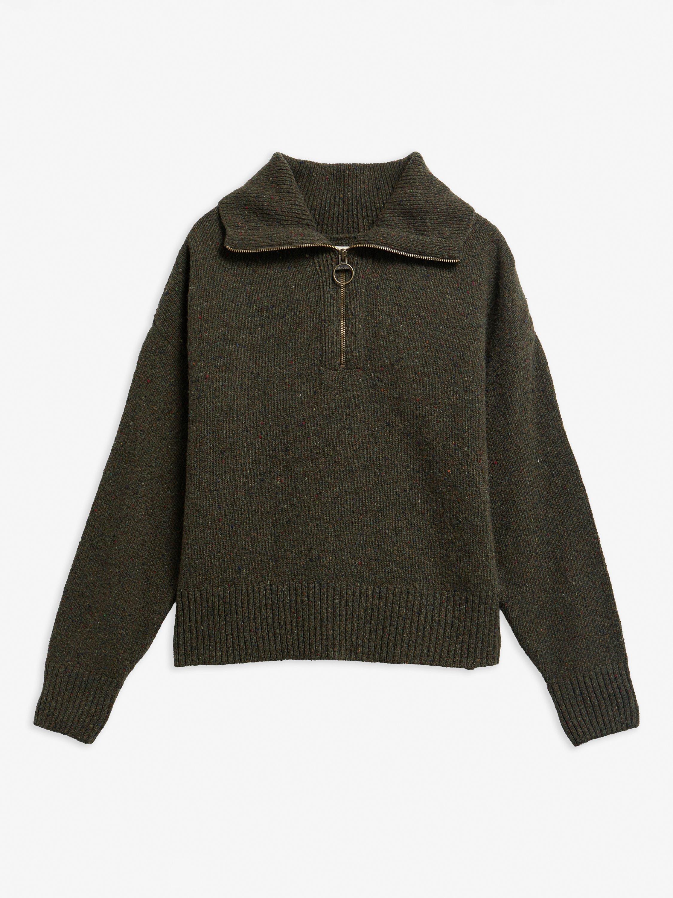Barbour Lavensdale Half-Zip Jumper, Olive