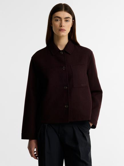 Barbour Antonella Wool Blend Overshirt, Fig, Fig