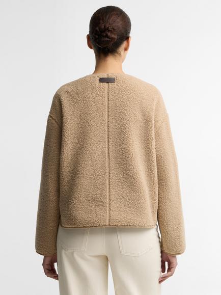 Barbour Maplewood Fleece, Warm Trench - view 2, Warm Trench