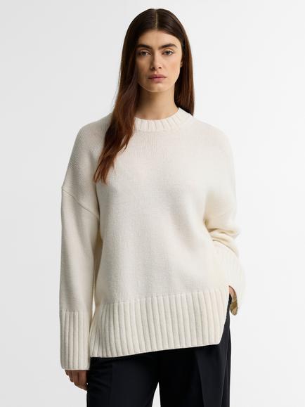 Barbour Gaia Crew Neck Jumper, Cloud, Cloud