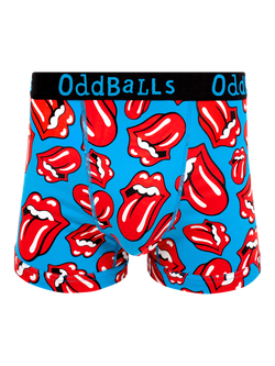 OddBalls Rolling Stones Cotton Blend Boxers, Red, Red