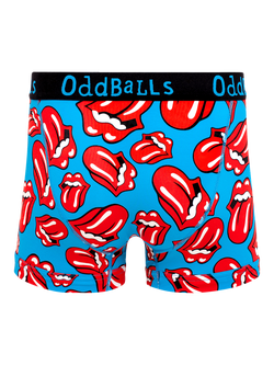 OddBalls Rolling Stones Cotton Blend Boxers, Red - view 2, Red