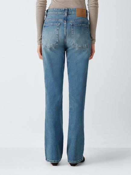 AND/OR Mid Rise Bootcut Flared Jeans, Malaga Blue - view 2, Malaga Blue