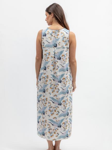 Nora Rose by Cyberjammies Serene Long Nightdress, Multi - view 2, Multi