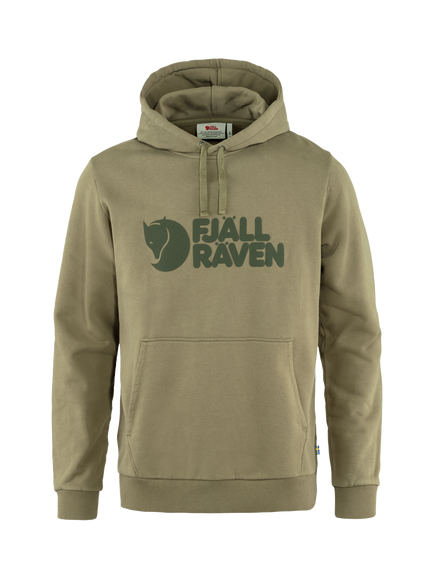 Fjällräven Logo Cotton Hoodie, Light Olive, Light Olive