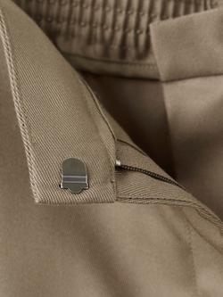 Mango Loose Fit Trousers, Khaki - view 2, Khaki