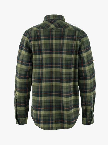 Fjällräven Singi Flannel Shirt, Deep Forest - view 2, Black-deep Forest