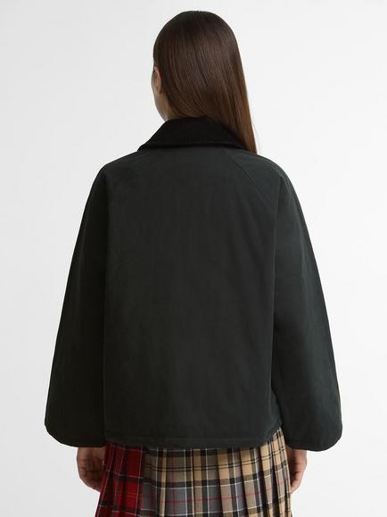Barbour Dawn Reversible Casual Jacket, Black/Cardinal - view 2, Black/Cardinal