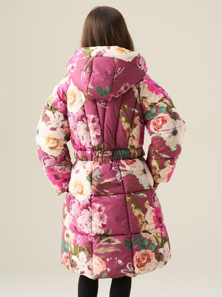 Angel & Rocket Kids' Esme Bow Belt Coat, Rose - view 2, Rose