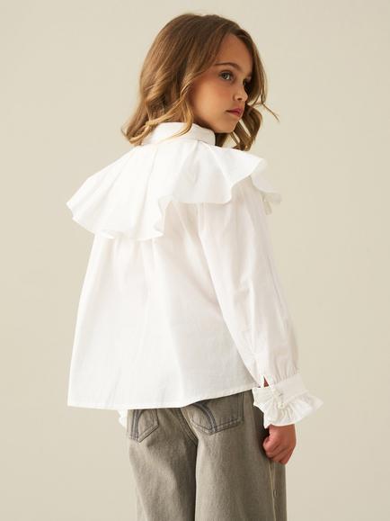 Angel & Rocket Kids' Isla Woven Shirt, White - view 2, White