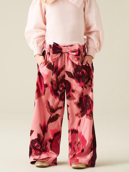 Angel & Rocket Kids' Lara Wide Leg Trousers, Multi, Multi
