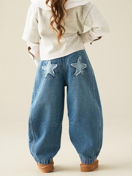 Angel & Rocket Kids' Relaxed Fit Jeans, Blue - view 2, Blue