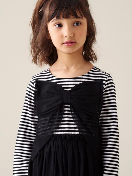 Angel & Rocket Kids' Carrie Mesh Dress, Black - view 2, Black