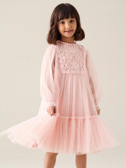 Angel & Rocket Kids' Keria Boho Dress, Pink, Pink