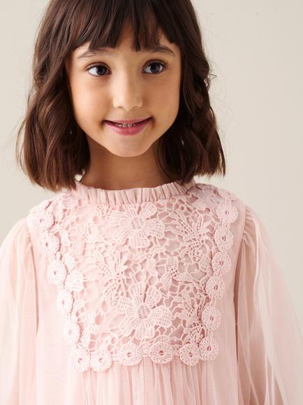 Angel & Rocket Kids' Keria Boho Dress, Pink - view 2, Pink