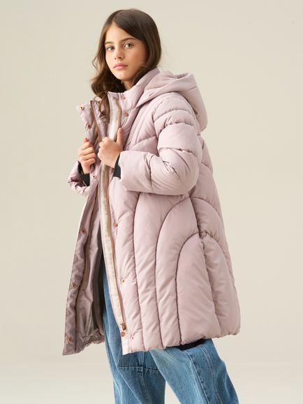 Angel & Rocket Kids' Longline Coat, Champagne, Champagne