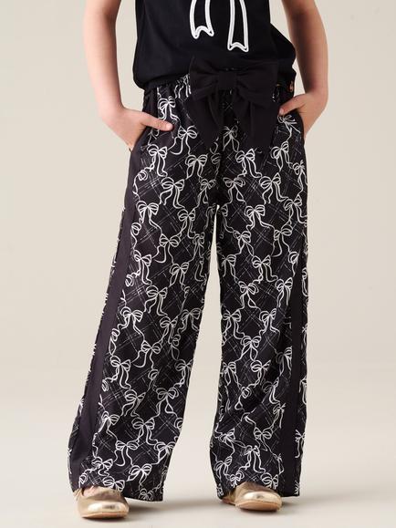 Angel & Rocket Kids' Blair Wide Leg Trousers, Black, Black