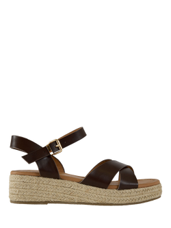 V.GAN Vegan Pekoe Espadrille Wedge Sandals, Brown