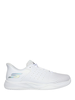 Skechers Hands Free Slip-ins Relaxed Fit Viper Court Reload, White, White