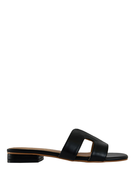 V.GAN Vegan Bok 2 Slider Sandals, Black, Black