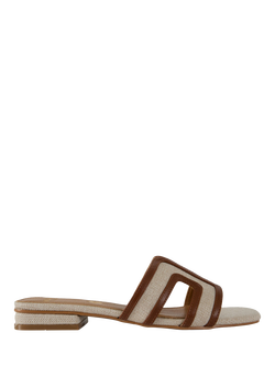 V.GAN Vegan Bok 2 Weave Slider Sandals, Natural/Tan, Natural/Tan