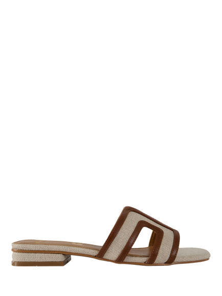 V.GAN Vegan Bok 2 Weave Slider Sandals, Natural/Tan, Natural/Tan