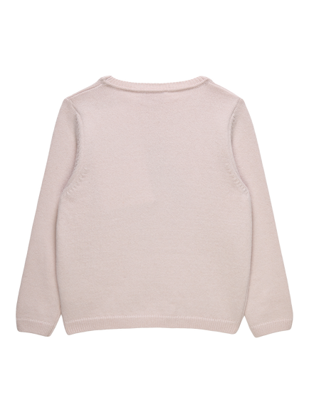 Trotters Kids' Freya Horse Jumper, Pale Pink - view 2, Pale Pink
