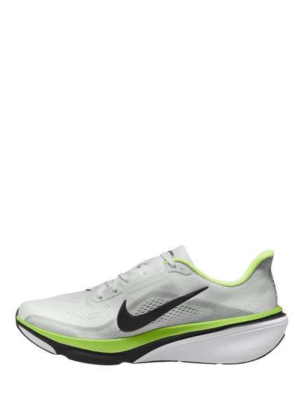 Nike Pegasus 42 ReactX Air Zoom Men's Sports Shoe, White/Lime/Black - view 2, White/Lime/Black