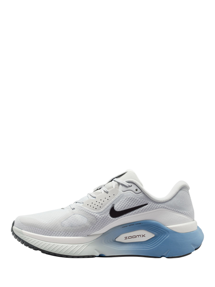 Nike Structure Plus ZoomX ReactX Men's Sports Shoe, Light Grey/Blue/Multi - view 2, Light Grey/Blue/Multi